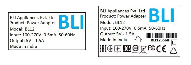 BIS/CRS Guidelines for Marking Label